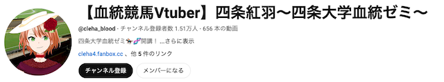 競馬vtuber　四条紅羽